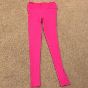 Year of Ours Pink Ribbed Leggings